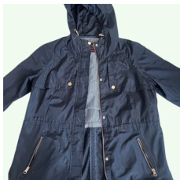 Cavalini Women's Lightweight Windbreaker   Navy Blue   Size Medium - Picture 4 of 13